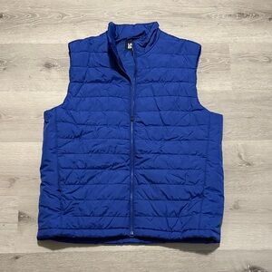 Land’s End Men's Blue Puffer Vest -‎ Size